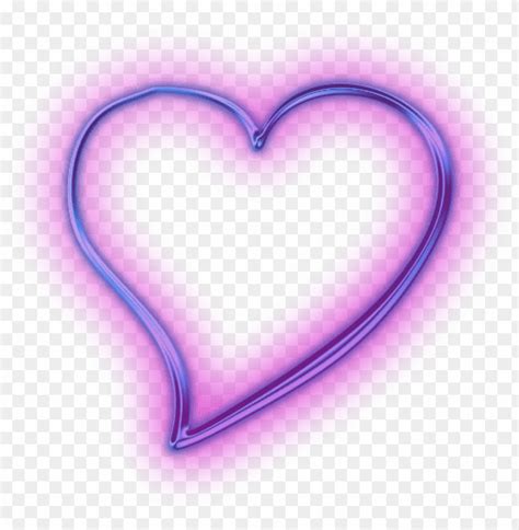Free Download Hd Png Transparent Neon Purple Heart Svg Free Purple