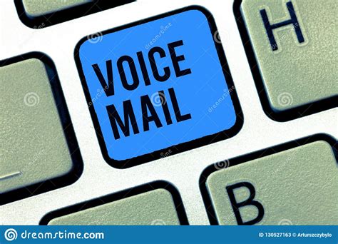 Word Writing Text Voice Mail Business Concept For Electronic System