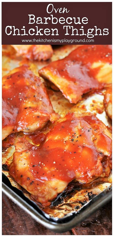 In fact, i find it difficult to mess up chicken thighs. Oven Barbecue Chicken Thighs ~ Quick, easy, tasty, and ...