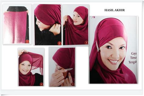 Dunia Muslimah Kumpulan Gambar Cara Memakai Jilbab Pashmina