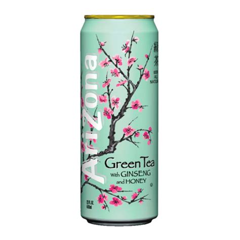 Arizona Green Tea With Ginseng And Honey 23oz 680ml American Candys