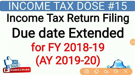 Income Tax Due Date Extension Inspooct