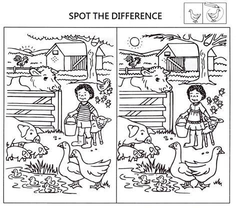 Spot The Differences Pre K Activities Kindergarten