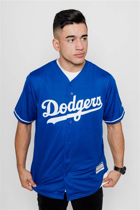 Los Angeles Dodgers Majestic Mlb Coolbase Replica Jersey Mens Royal