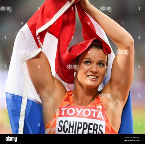 Dafne Schippers Netherlands 200 Metres Gold Medal Iaaf World Championships London 2017 Stock