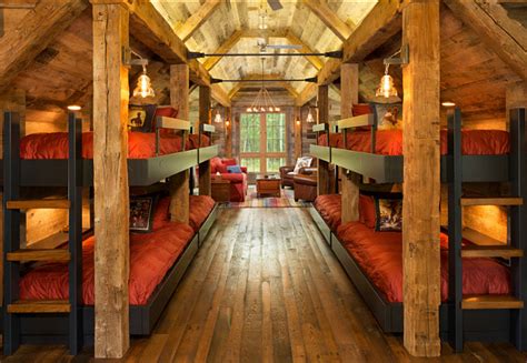 Bunk House With Rustic Interiors Home Bunch Interior Design Ideas