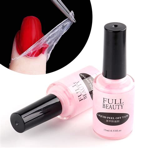 15ml Moisturizing Nail Latex Liquid Peel Off Tape Nail Care Anti