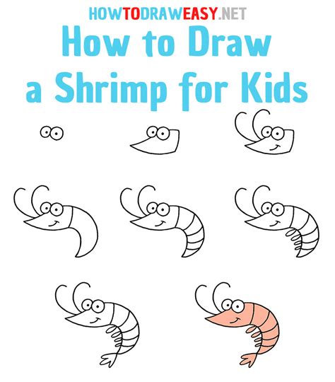 How To Draw A Shrimp Step By Step Easy Drawing Guides Drawing Howtos
