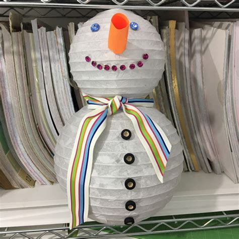 Paper Lantern Snowman Workshops Essayer