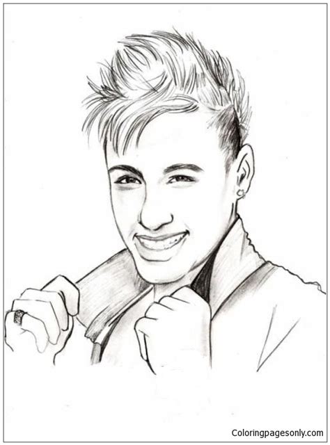 M/barcelona neymar coloring pages coloring pages source : Neymar-image 8 Coloring Pages - Soccer Players Coloring ...