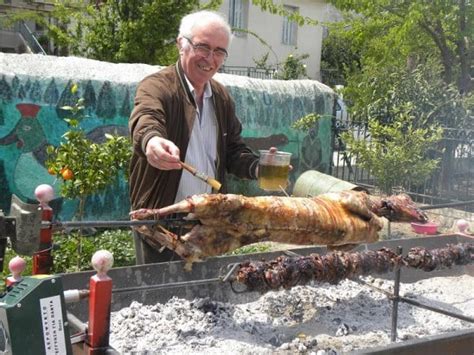 Ovelias Whole Lamb Roasted On The Spit And Cypriot Souvla Kopiaste To Greek Hospitality