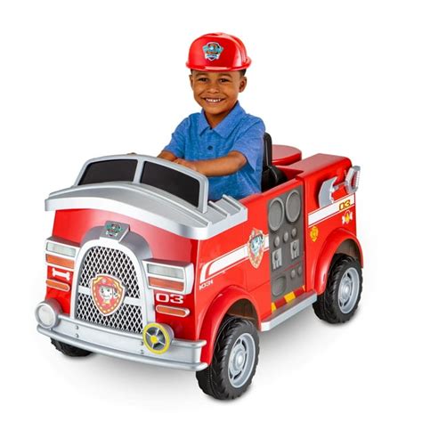 Paw Patrol Fire Truck 6 Volt Powered Ride On Toy By Kid Trax Marshall