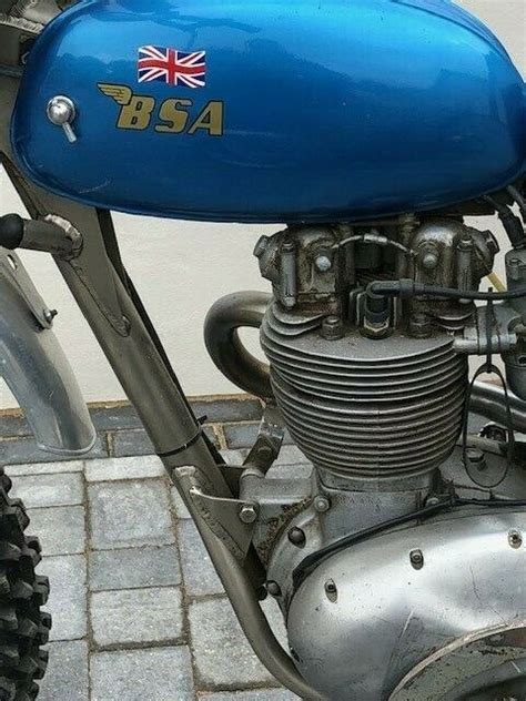 Vintage Bsa 1965 B44 Motocross Motorcycle