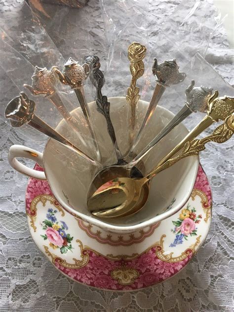 Demitasse Tea Spoonstea Party Service Small Spoonsbridal Etsy Scone Mix Tea Party Tea