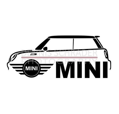 Car Svg Eps Png  Mini Cooper Svg Mini Logo Illustration Car Etsy