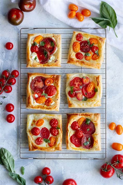 Tomato Tart With Puff Pastry Fresh Herbs Champagne Tastes