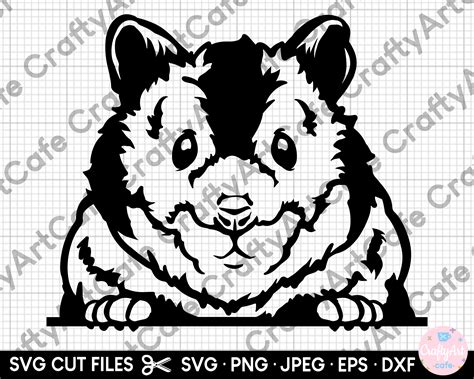 Hamster Peeking Svg Hamster Peeking Svg Png Hamster Silhouette Etsy