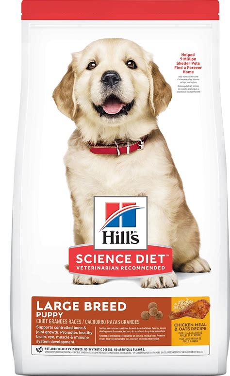 Dha from fish oil for healthy brain & eye development. Hill's Science Diet Puppy Large Breed Dry Dog Food, 15.5 ...