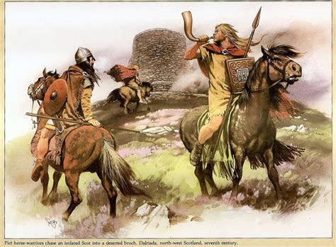 Picts Pursue A Lone Scot Into A Deserted Broch Dalriada North West