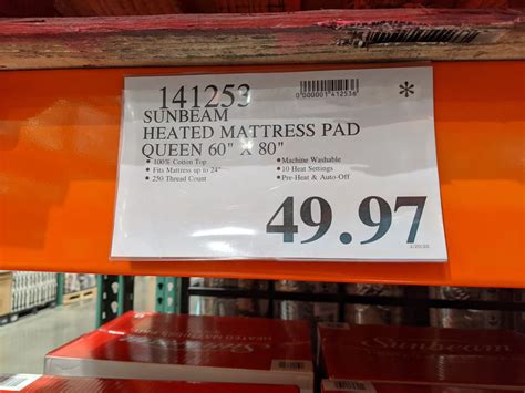 Getting cold of the severe weather or feeling your old mattress too firm? Sunbeam Heated Mattress Pad Queen - $49.97 #costco # ...