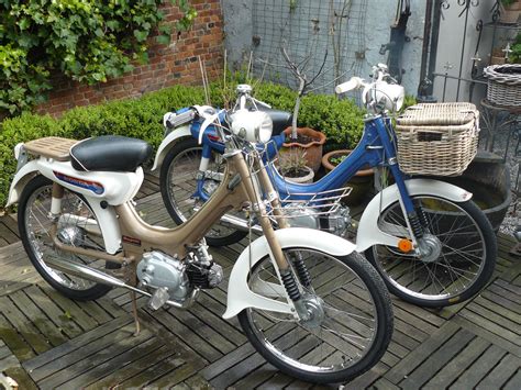 2 Honda Pc 50s 1970 And 1969 These Were Basically A 50 Cc Engine