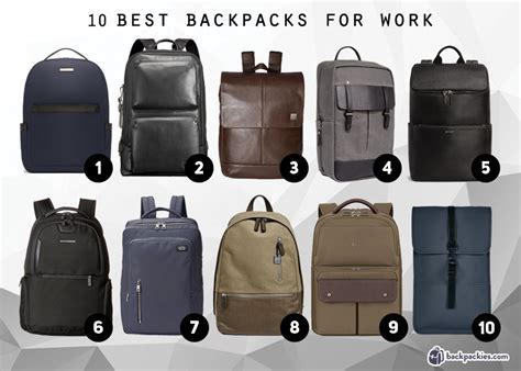 10 Best Backpacks For Work That Are Professional And Stylish Backpackies