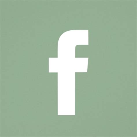 Facebook Icon Sage Green Facebook Icons Iphone Wallpaper Green Ios