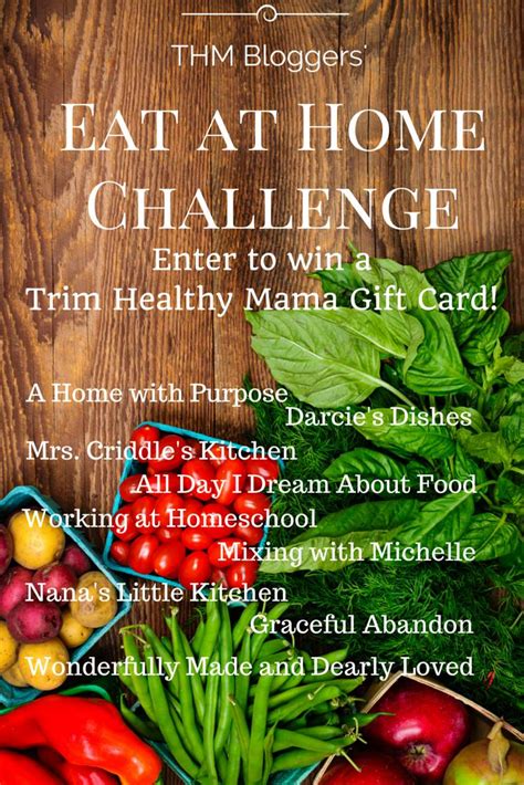 So why do americans sometimes eat at fast food restaurants even if they aren't traveling and they have access to a kitchen, preferably their own? Eat At HOME Challenge and Give Away! - Mrs. Criddles Kitchen
