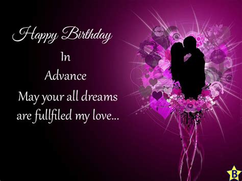Advance Happy Birthday Wishes For Lover Birthday Star