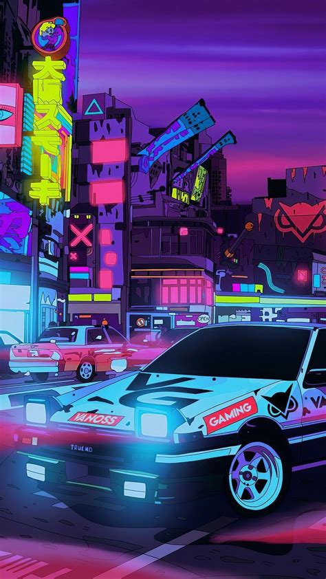 Anime Cars Aesthetic Wallpapers Wallpaper Cave