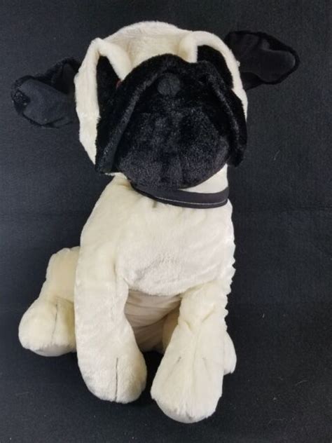 Large Pug Puppy Dog Plush Stuffed Animal Toy Factory 20 Tall Ebay