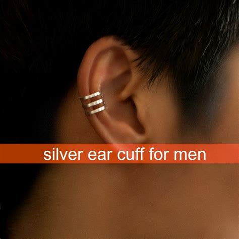 Ear Cuff Earring For Men Handmade Male Ear Cartilage Cuff Etsy Ear