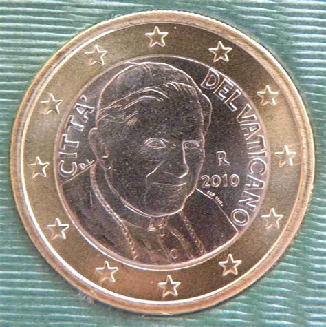 Vatican 1 Euro Coin 2010 Euro Coinstv The Online Eurocoins Catalogue