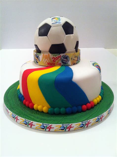Manchester united cake | vanilla sponge with football. 16 best World Cup Cake Ideas images on Pinterest | Soccer birthday, Soccer party and Cake ...