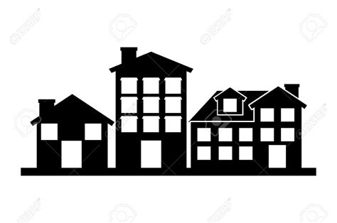 Black And White Neighborhood Clipart 10 Free Cliparts Download Images