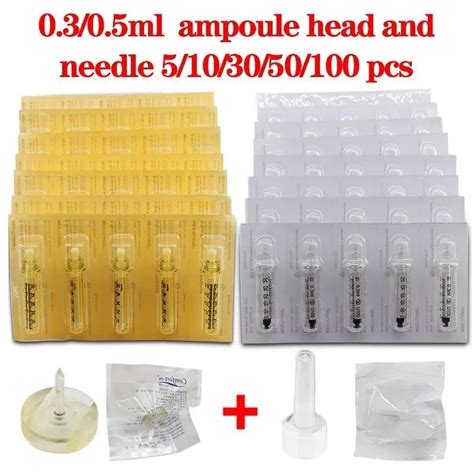 Disposable Sterile Ampoule Head Symge Needles For Hyaluron Pen 03ml