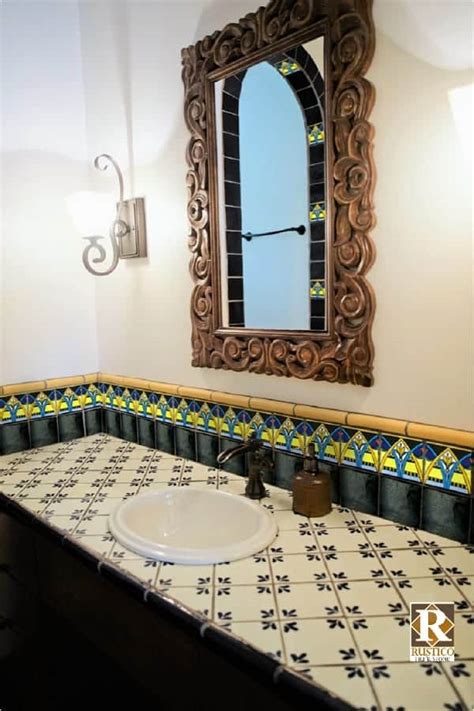 Look through hand painted bathroom tiles pictures in different. Mexican Ceramic Talavera Tile - 6x6 Rosario - 45 Hand ...