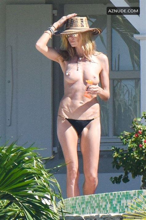 Heidi Klum Topless On Vacation In St Bart Aznude