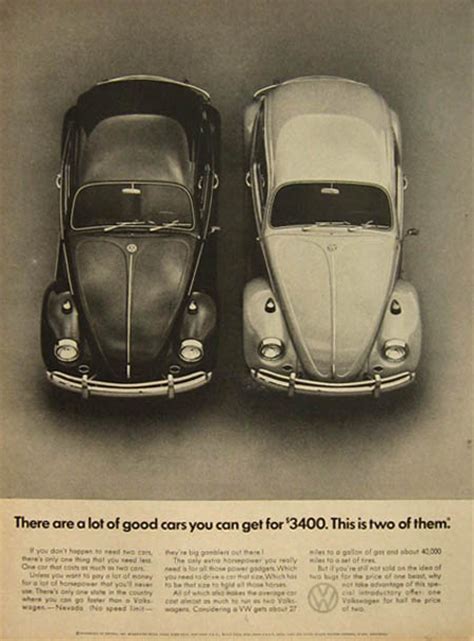 Remembering The Beetle 30 Volkswagen Ads From The 1960s Designbeep