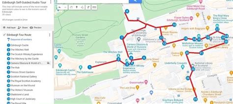 Self Guided Edinburgh Walking Tour Map Route Audio