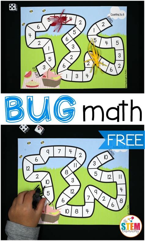 In kindergarten, students begin they also study ones and tens place values and how to compare two numbers to each other. Bug Race Math Games | Preschool math games, Math games for ...