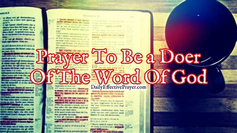 Prayer To Be A Doer Of The Word Of God How To Follow The Bible Youtube