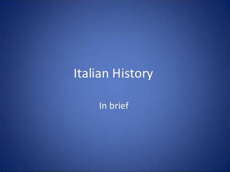 Italian History
