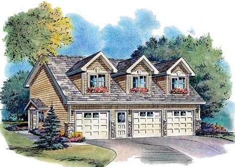 We have a number of plans that combine the two in the form of a carriage house. Traditional Style 3 Car Garage Apartment Plan Number 58568 ...