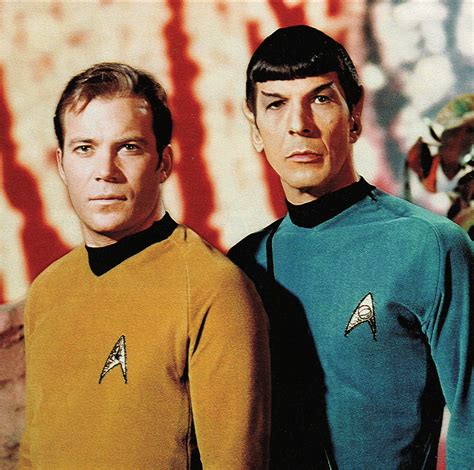 Captain Kirk And Mr Spock Leonard Nimoy William Shatner Star Trek