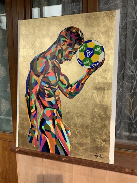 Nude Football By Jason Ebrahimi Painting Oil On Canvas Singulart