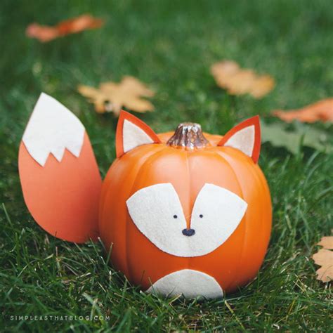 Drape a piece of white fabric over your pumpkin so the fabric is hanging roughly evenly on all sides. 50+ Kid-Friendly No-Carve Pumpkin Decorating Ideas - Hative