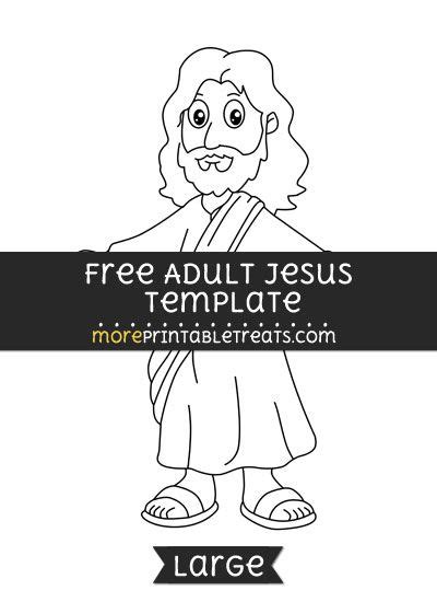 Free Adult Jesus Template Large Jesus Bible Story Crafts Sunday