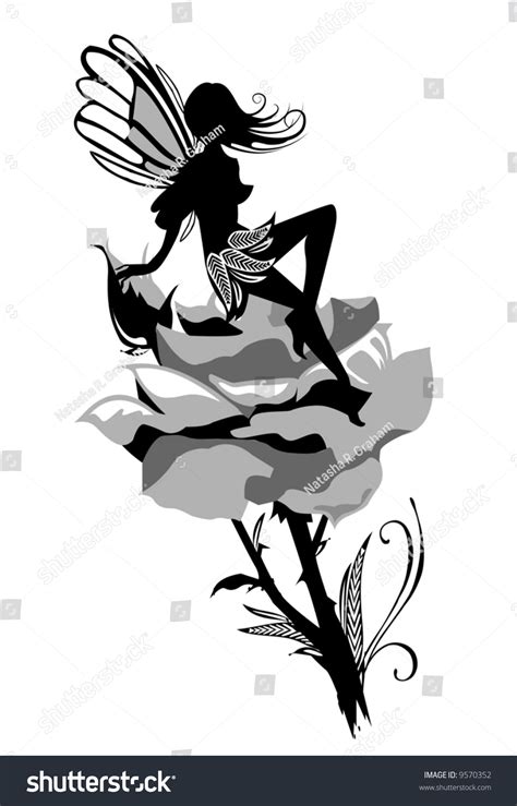 Rose Fairy Stock Vector Illustration 9570352 Shutterstock