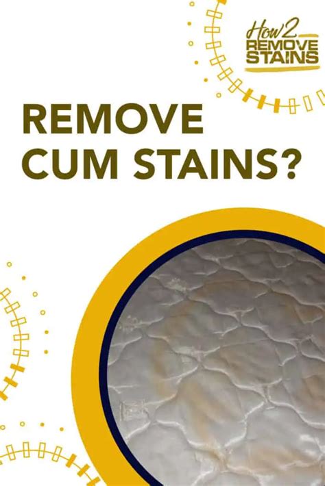 remove semen stain sheets